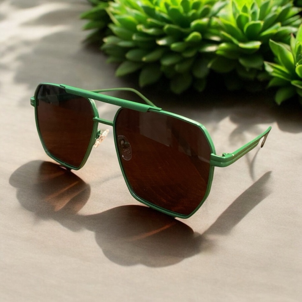 SOJOS Retro Oversized Square Polarized Sunglasses Classic Large Metal EE